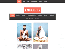 Tablet Screenshot of kathamrita.org